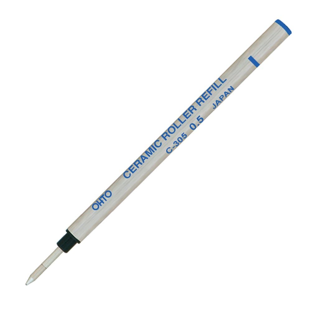 オート Ohto C-305P Ceramic Roller Ball Pen Refill - 0.5 mm - Blue