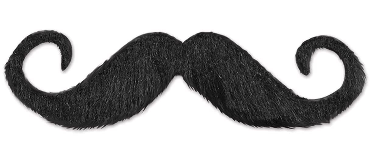 Handlebar Hairy Mustache Self-Adhesive
