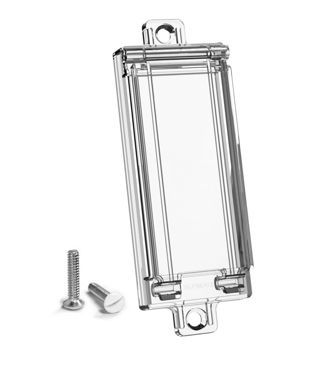 Light Switch Guard, ILIVABLE Child Proof Rocker Switch Plate Cover Prevents Kids or Accidental Turned On/Off Switch While Allowing Access (Clear, 1 Pack)