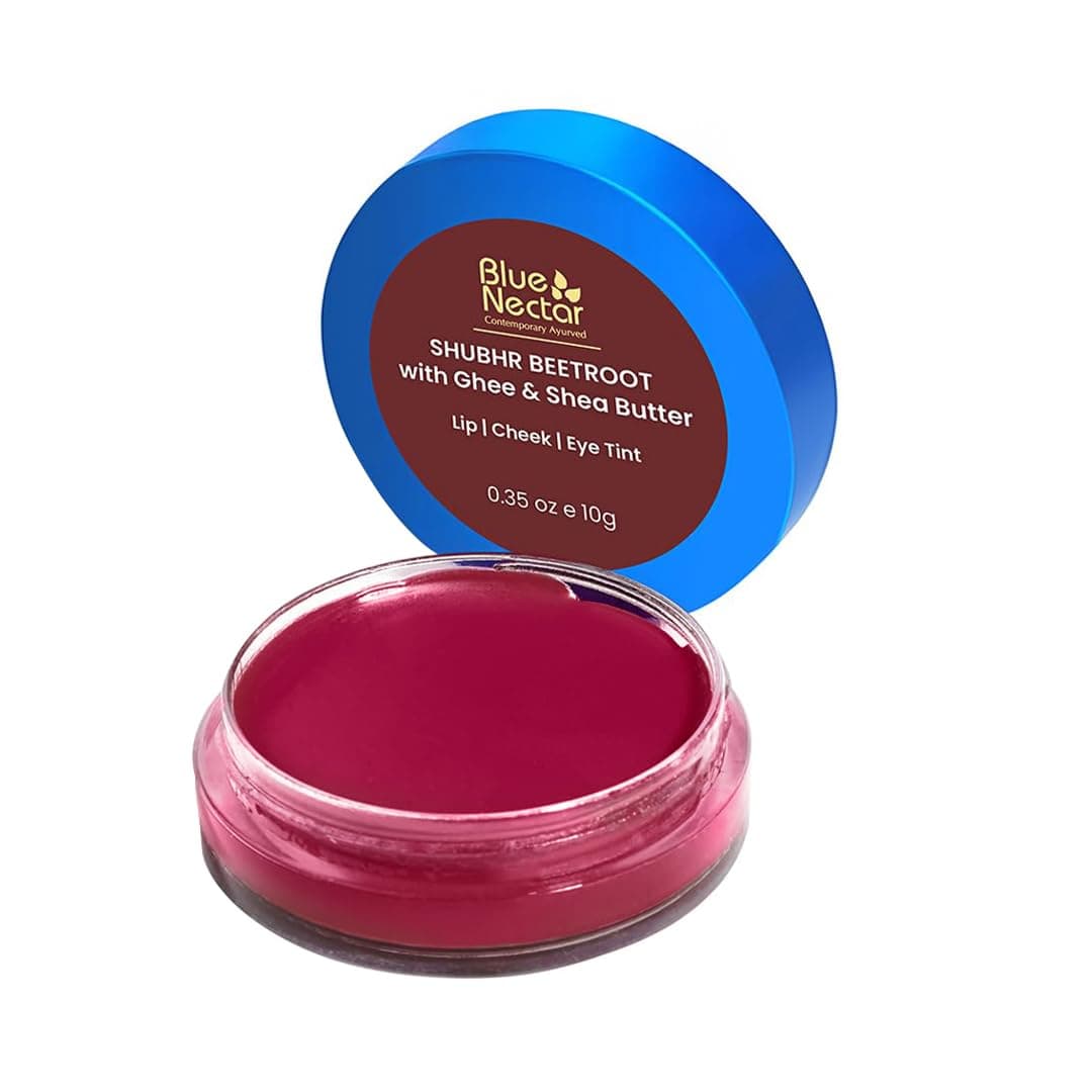 Lip Tint Balm for Deep Wine Tinted Lips | Natural Beetroot Lip Balm Moisturizer for Dry Skin with Organic Ghee & Shea Butter | Long Lasting Hydrating Lip Tint (10g)