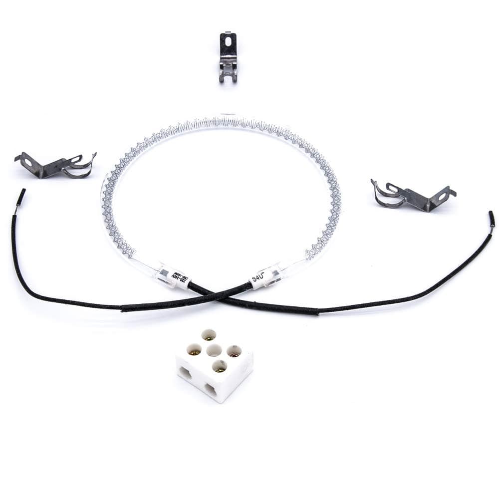 S4U Universal Halogen Oven Cooker Heating Element Bulb with 3X Clips & Ceramic Connector (1200/1400w)-22CM LEADS-®