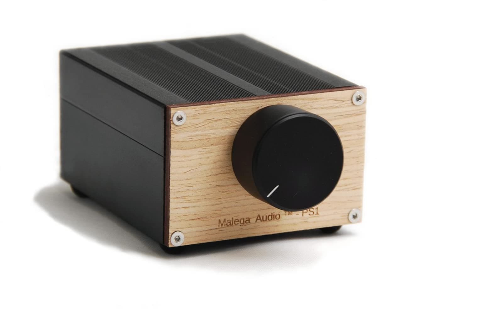 Audiophile Passive Pre-Amplifier – PS1™ Professional Stepped Attenuator - Silver Design (Oak)