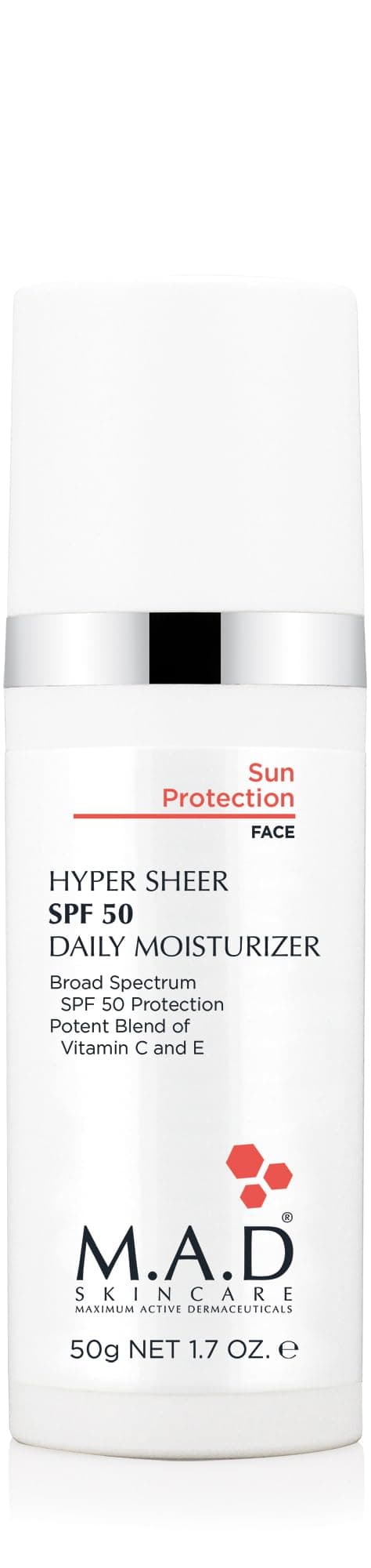 M.A.D Skincare Hyper Sheer SPF 50 Daily Moisturizer 1.7 oz. ?
