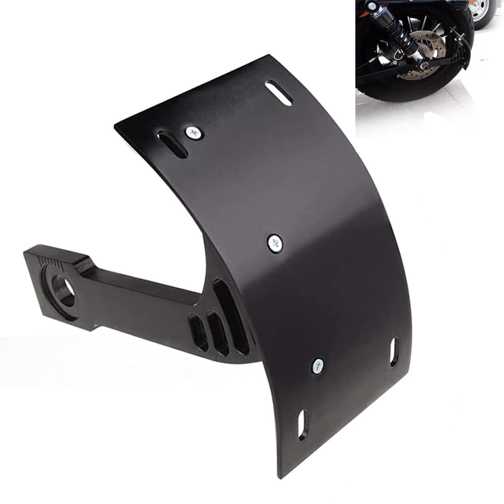 SUNPIE Black Motorcycle Cured Vertical Side Mount Licese Plate Tag Holder Bracket Fits All Sport Bike