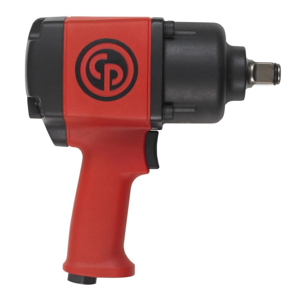 Cp7763 3/4" Impact Fixed Square Wrench High Torque 1630 Nm- Air Impact Driver With Corded Design For General Repair & Maintenance With Pistol Grip (Red And Black)