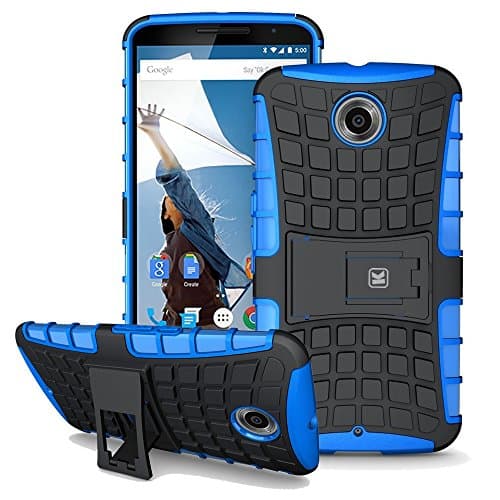 KaysCase Nexus 6 Case ArmorBox Heavy Duty Cover Case for Google (Motorola) Nexus 6 Smart Phone (Blue)