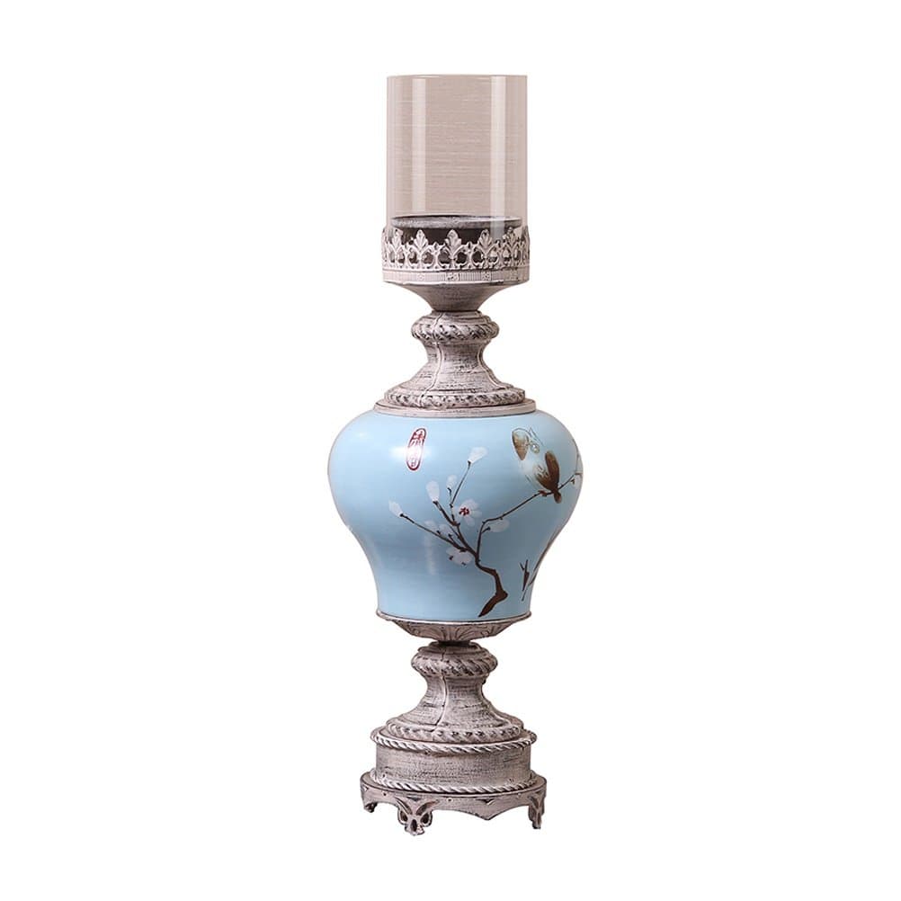 Candlestick LUYIASIN- Classical Luxury Practical Glass Table (Size : L)