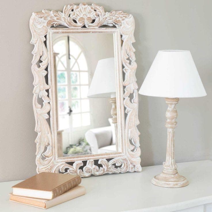 Royal Traders Wooden Carving Mirror Frame Without Mirror only Frame 24 x 16