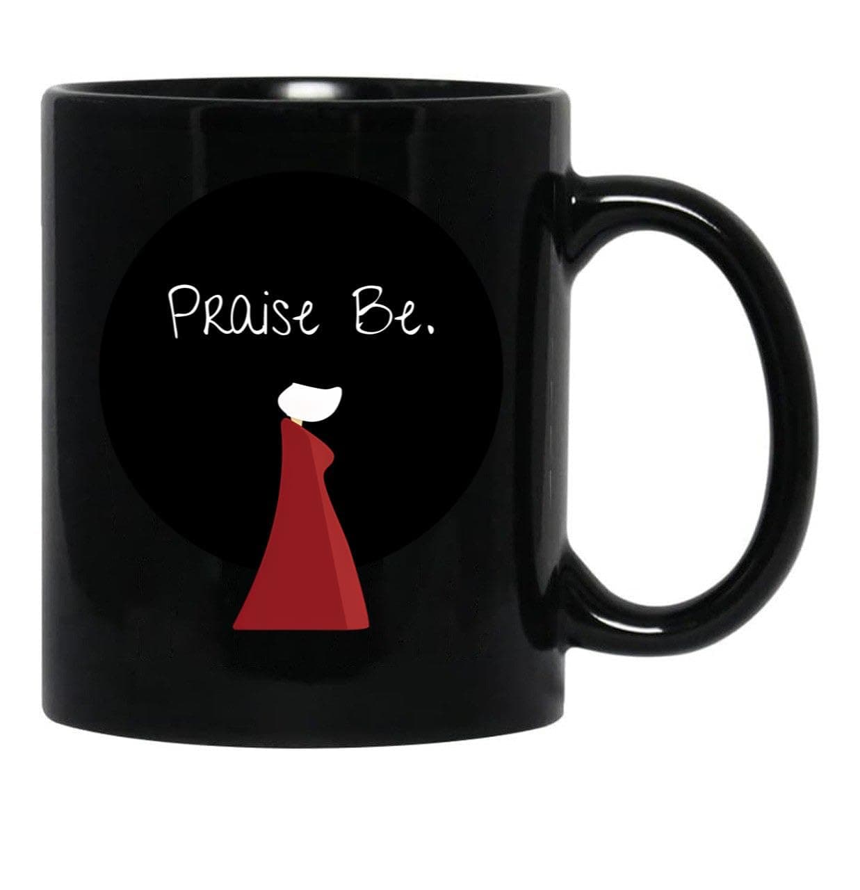 Handmaid Black Coffee Mug, Gift Coffee Mug