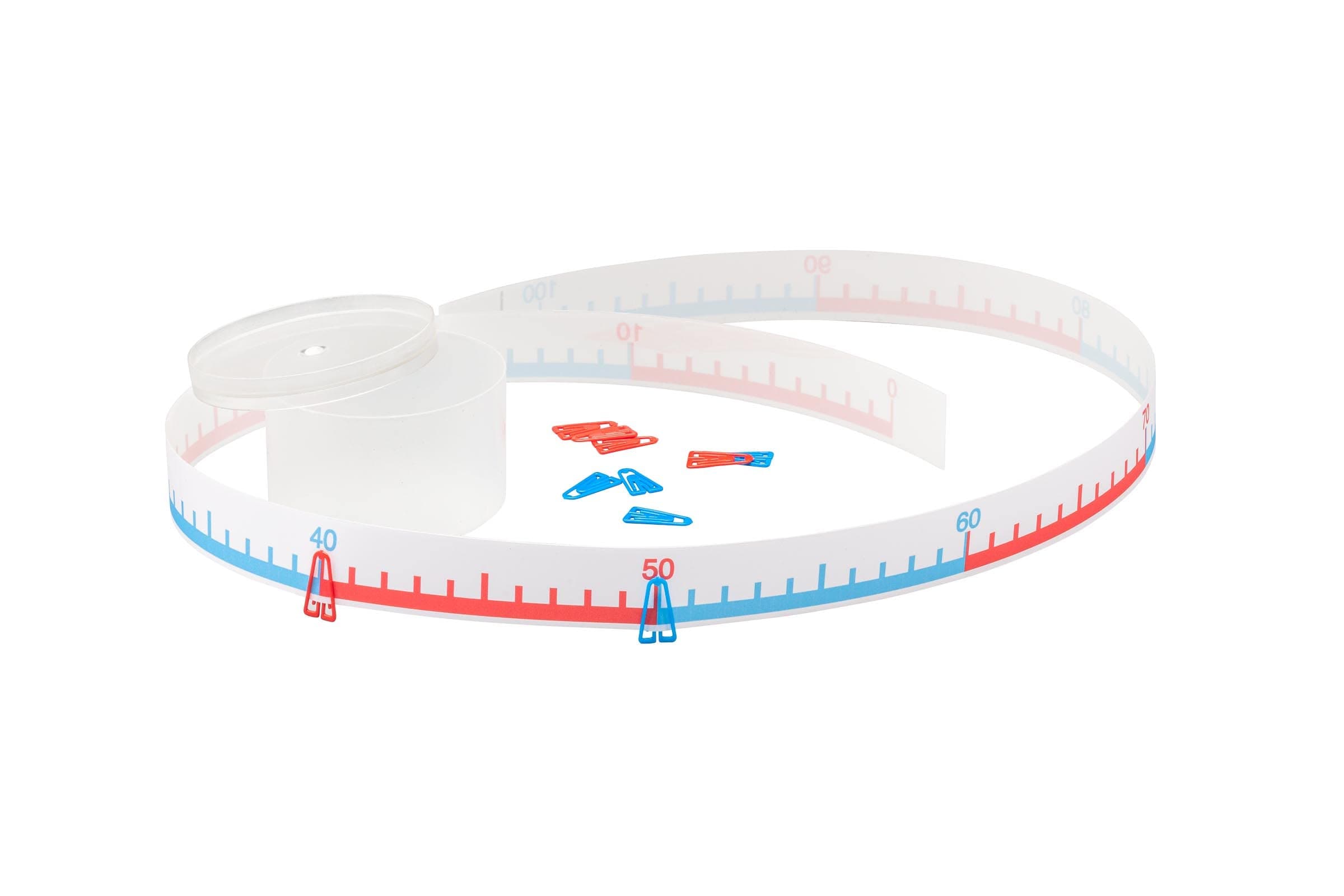 WISSNER active learning Small Numbre Line Band, 1-100, 1 M Long, in A Plasctic Box with Lid