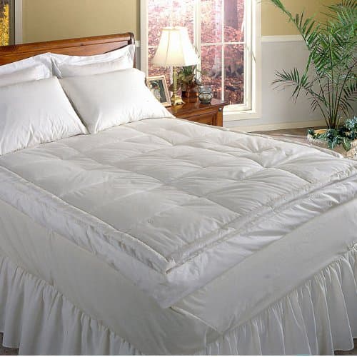 Down Feather Pillow Top Luxury Hotel Grand 5" Side Wall size FULL