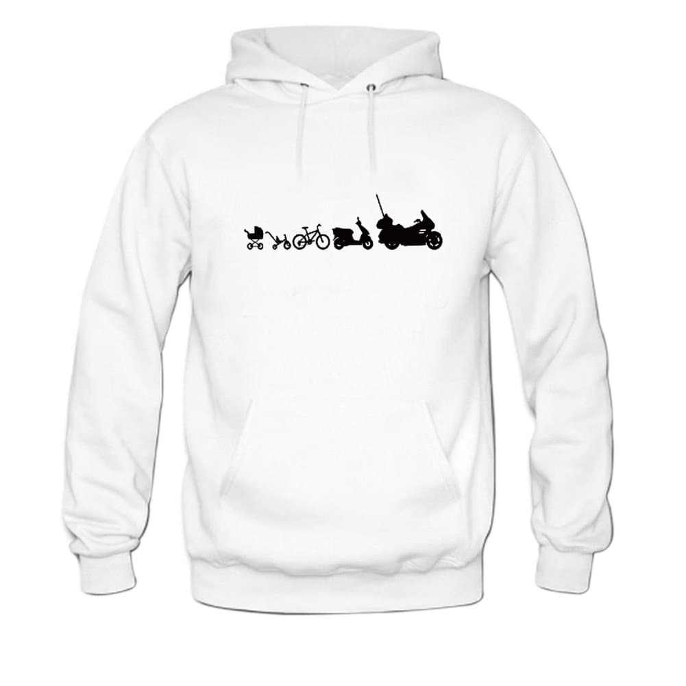 QIROG Men's Couple Motorcycle Evolution Goldwing Pullover Hoodies