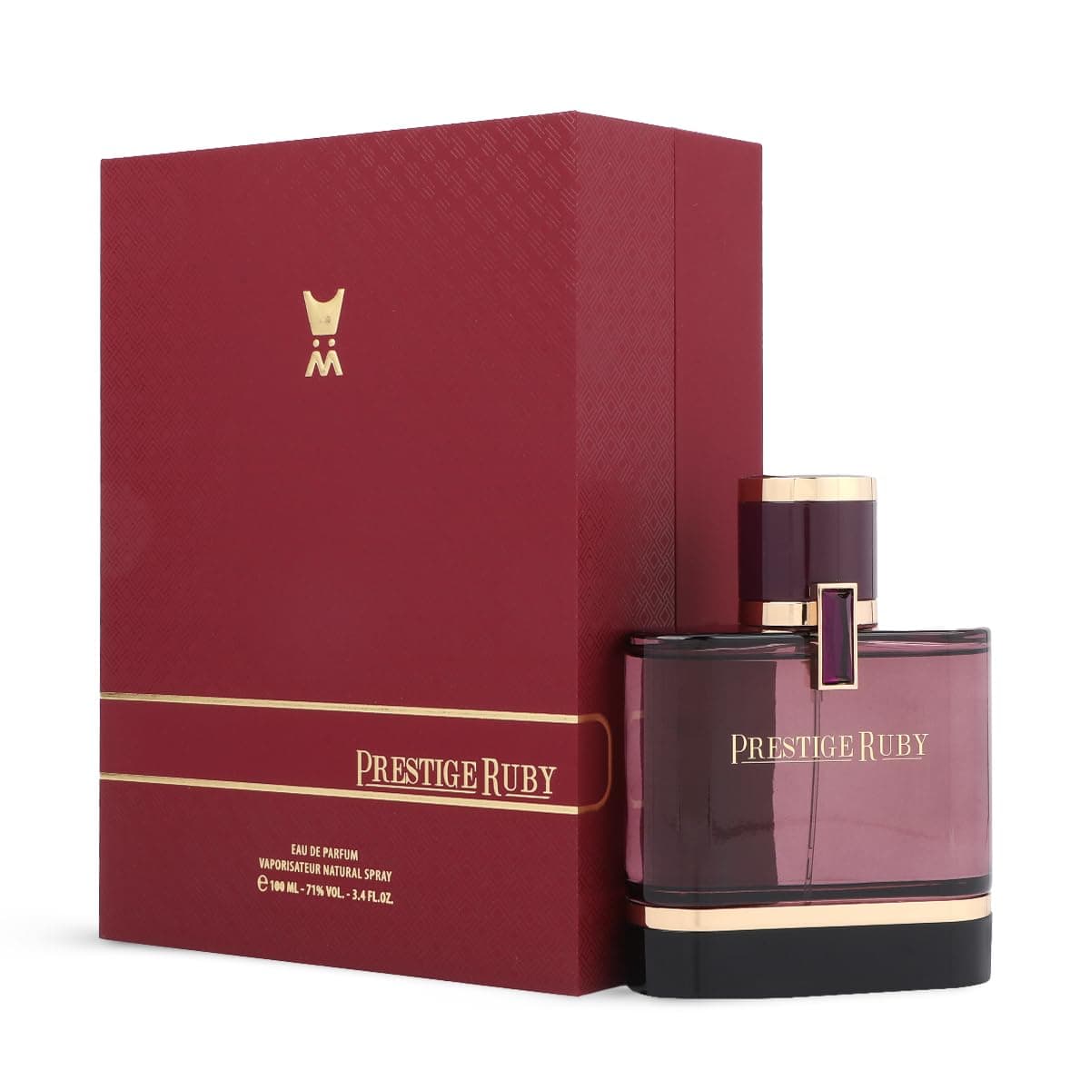 Almajed for Oud Prestige Ruby Eau De Parfum - A unique, harmonious blend of amber and fresh - 100 ml