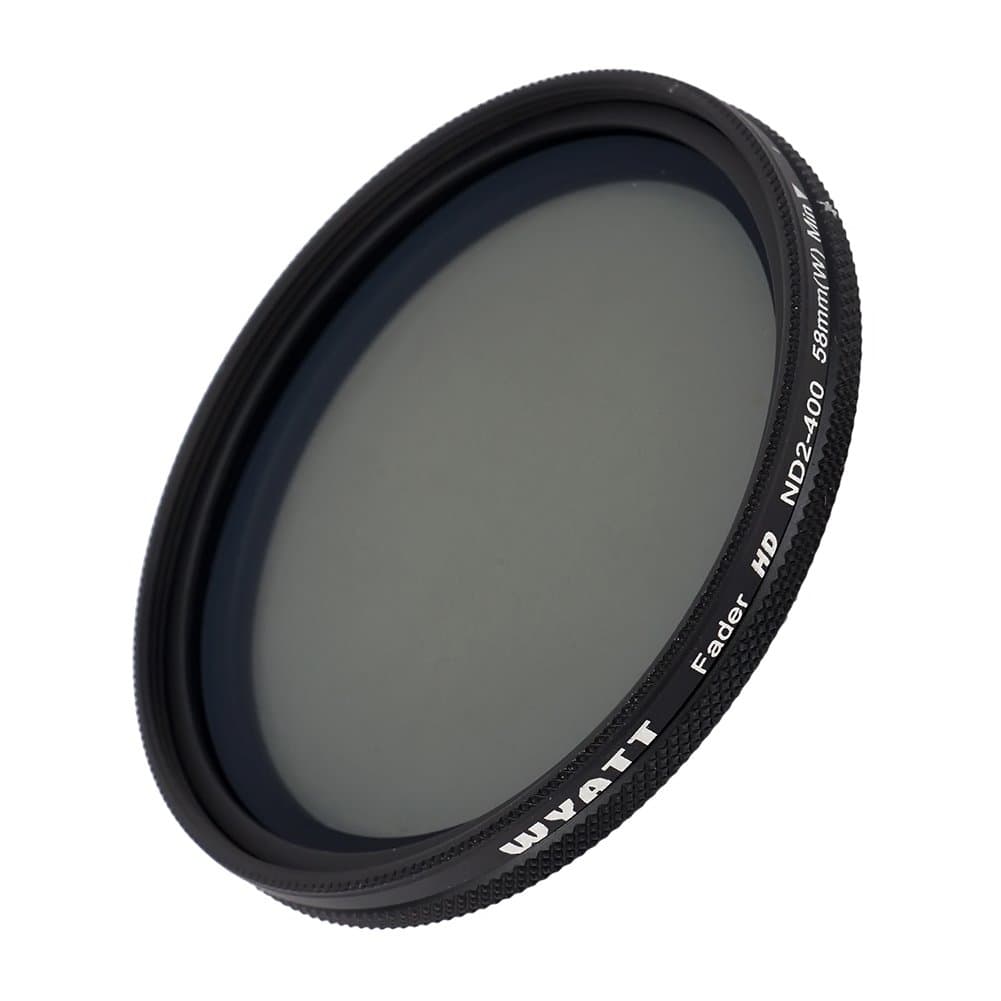 WYATT 58mm Pro ND Filter Multi-Coated Variable Density Neutral ND2-400 Ultra Slim (only 10mm thickness)
