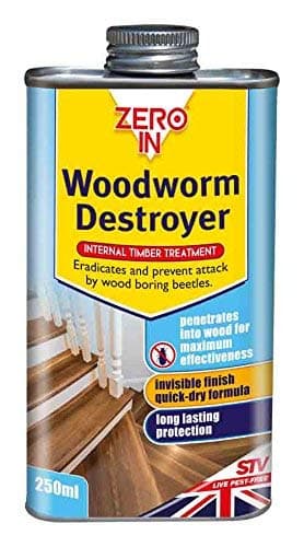 2 X Zero in Woodworm Destroyer Can - 250 ml