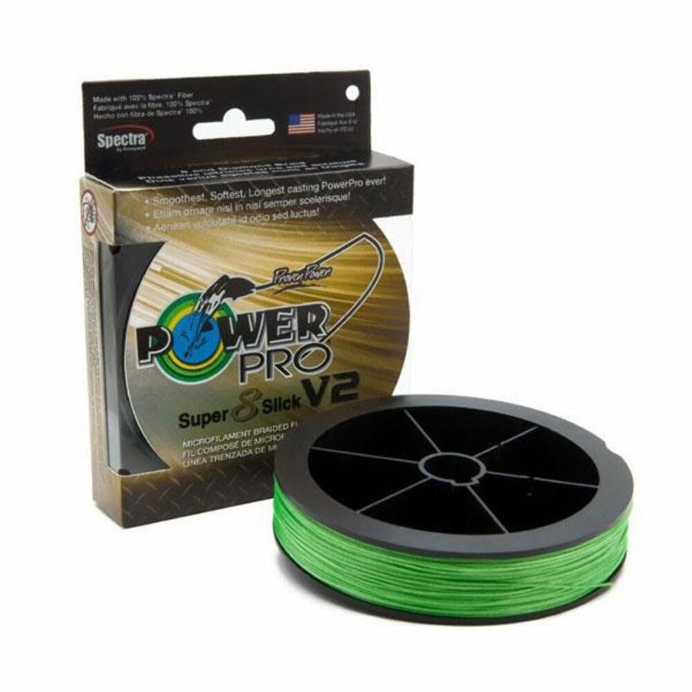POWER PROSuper8Slick V2 Aqua Green Braided Line