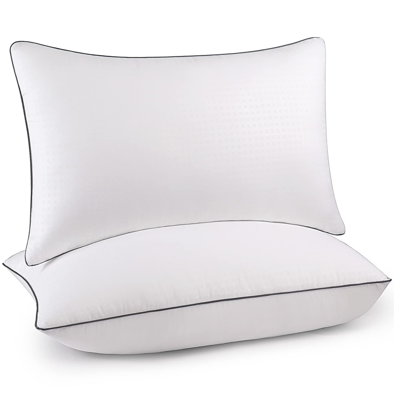 HIMOON Bed Pillows for Sleeping Standard Size Set of 2,Comfortable Hotel Cooling Pillows 2 Pack, Soft & Support