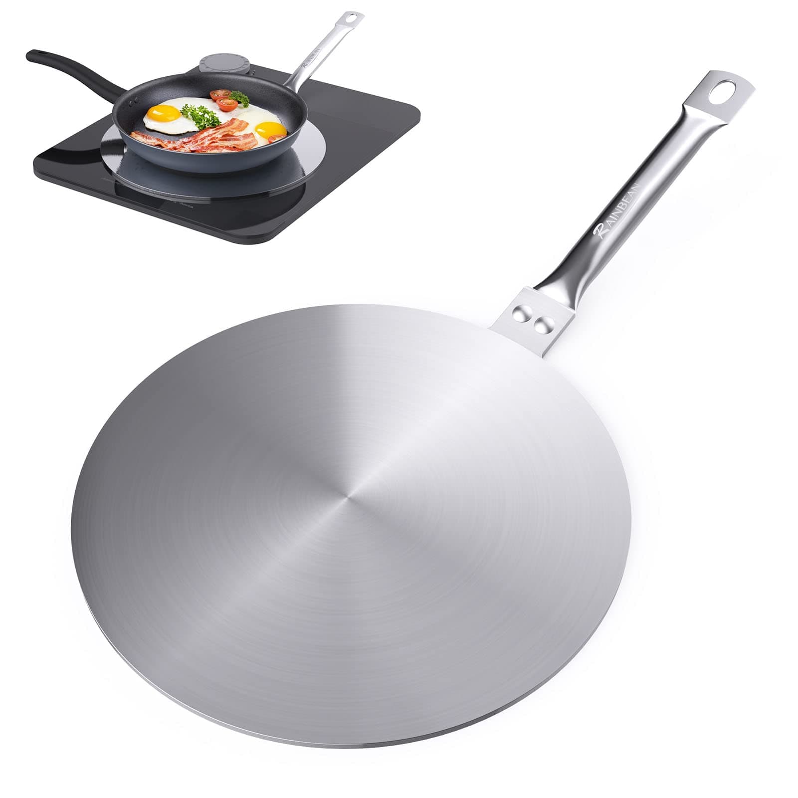 Moka Induction Plate, Suitable for Coffee Makers up to 6 Cups and Small pots