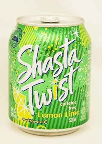 Shasta Lime Lemon Soda, 8 ounce -- 48 per case.