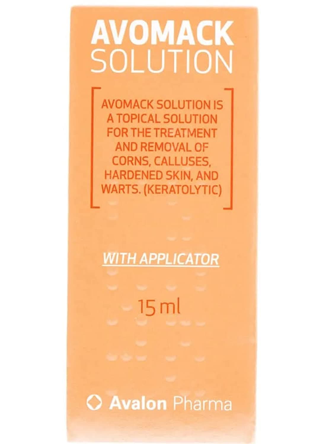 Avalon Pharma Avomack, Solution with Applicator For Calluses, Corns And Hardness Skin - 15ml