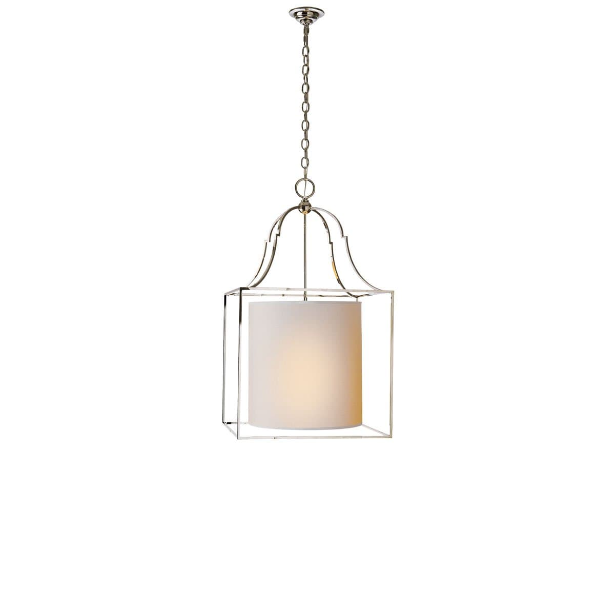 Visual Comfort CHC2167PN-NP Gustavian 3 Light Lantern with Natural Paper Shade,P
