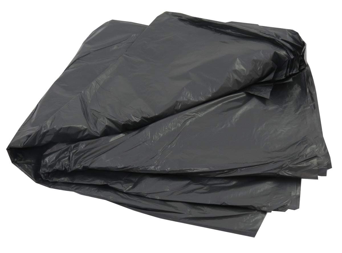 30 Large Black Plastic Polythene Wheelie Bin Liners Bags Sacks Size 30 x 46 x 54" Fits Standard Size Wheeliebin Refuse Rubbish Waste Dustbin