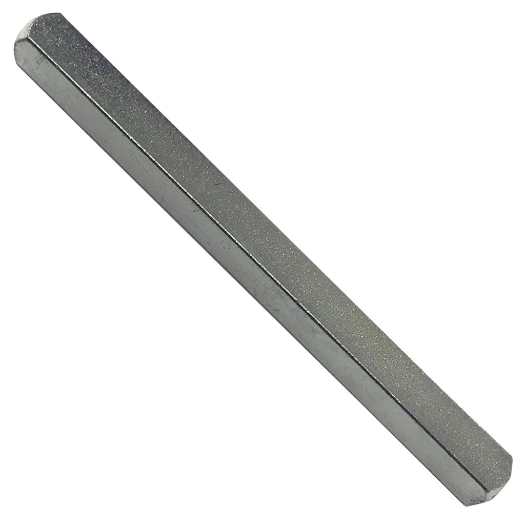 7mm Windows UPVC and Door Handle Spindle Plain Bar 50mm to 150mm Solid Steel Silver (7mm x 120mm)