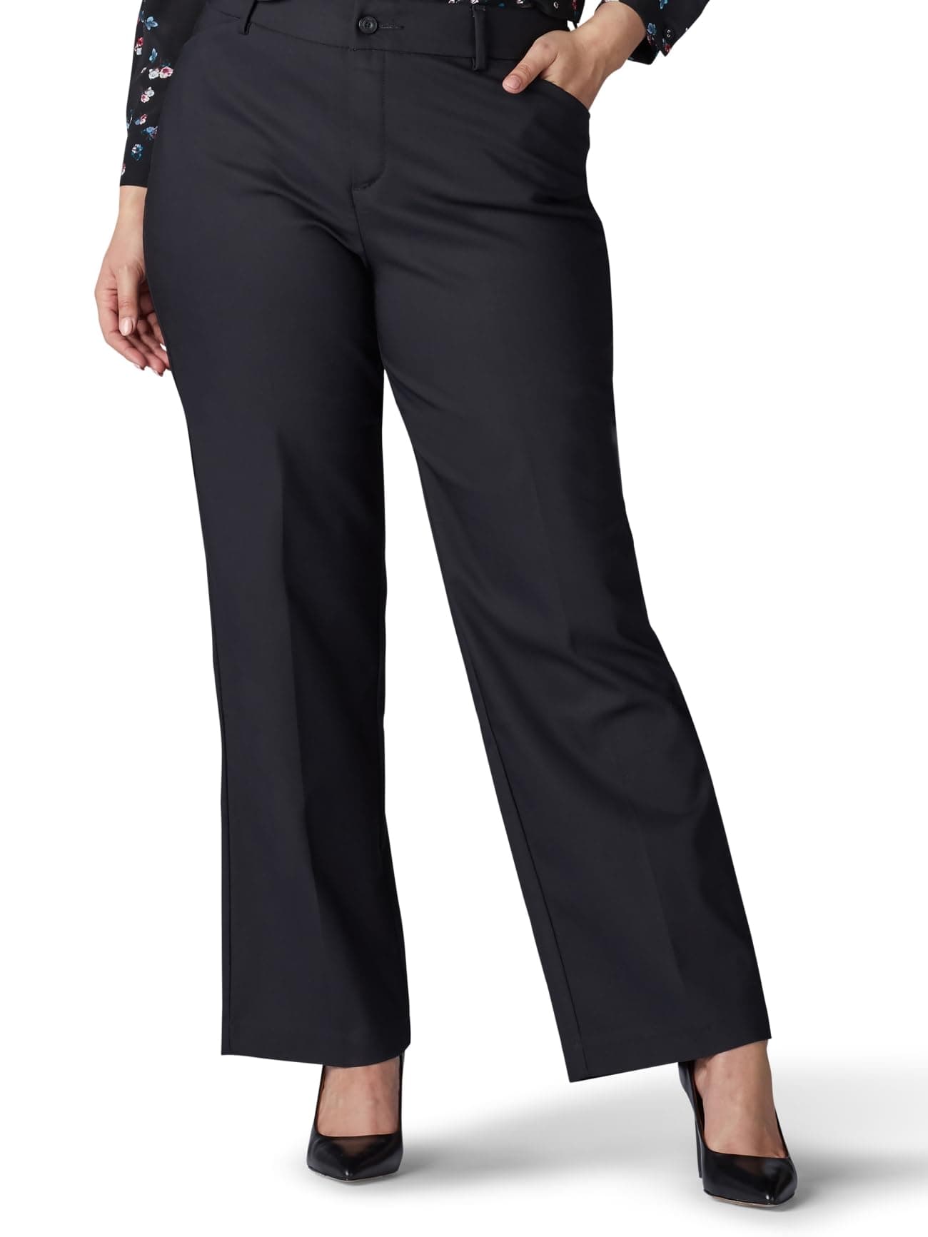 Women's Plus Size Flex Motion Regular Fit Trouser Pant