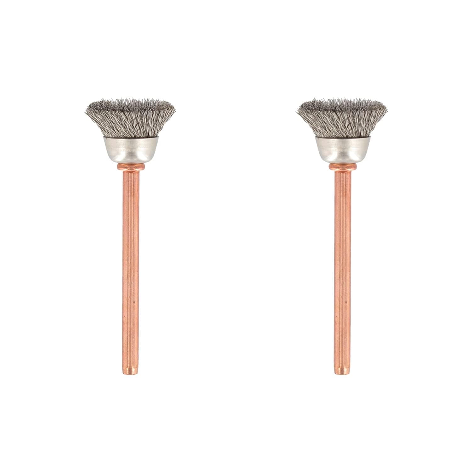 Dremel 531-02 Stainless Steel Brushes (2 Pack), 1/2" Diameter