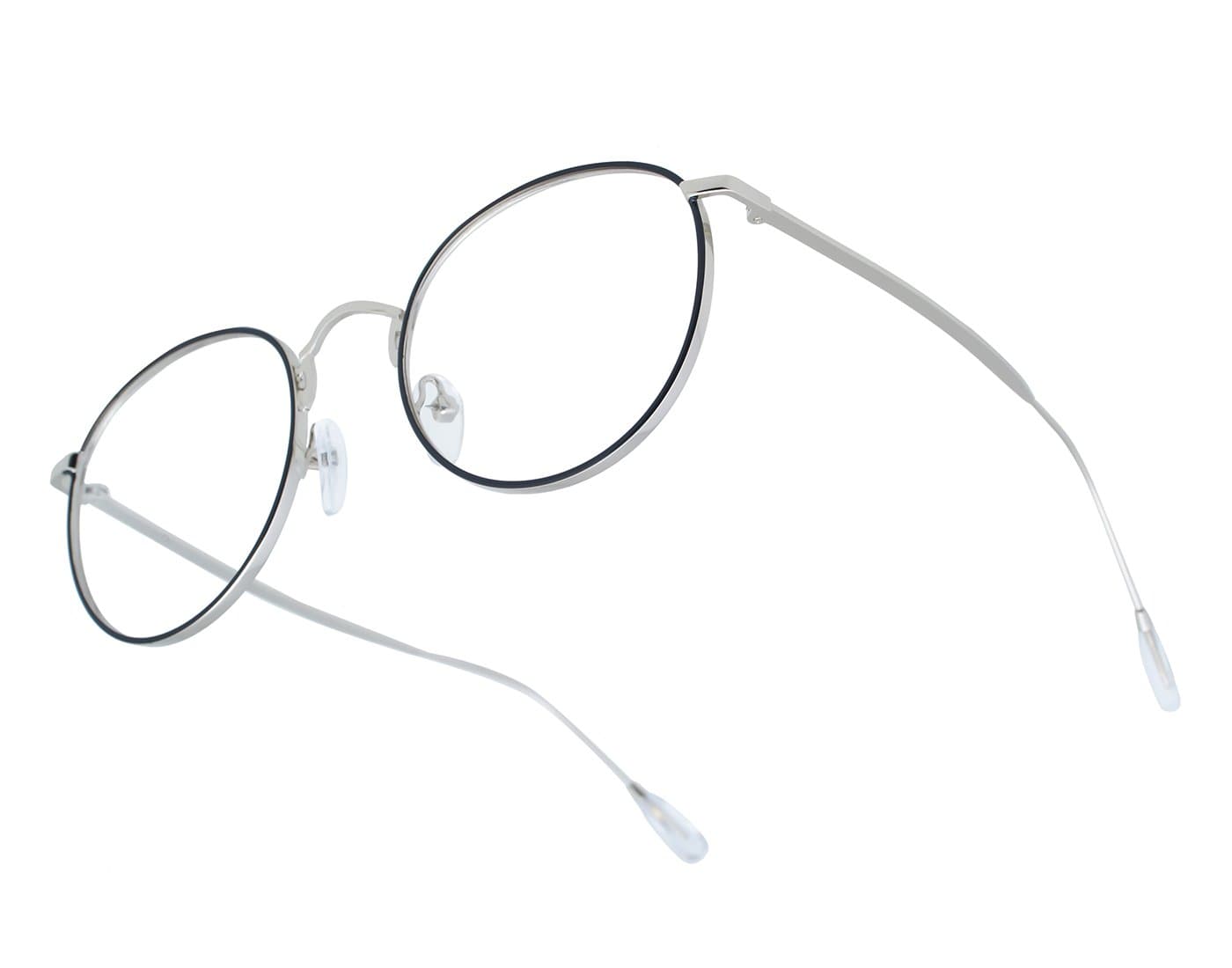 Ted Virtu Silver Round Metal, AR Lens, Spectacles Eyeglass for Men and Women, 9793