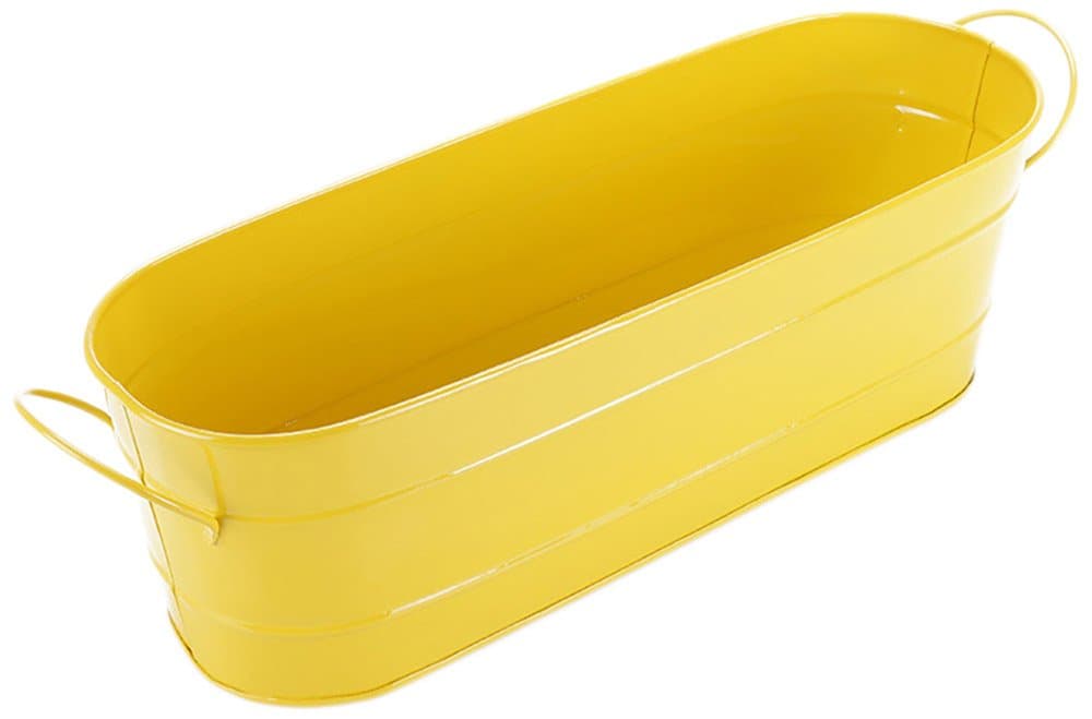 Green Girgit Metal Large Oval Planter, 40.64 cm x 12.7 cm, 1 Piece