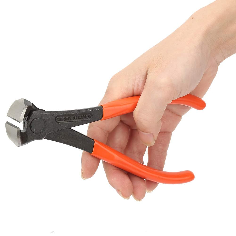 Kadimendium End Cutter Cutting Plier End Snips Nippers Nail Puller Remover Tool Wire Steel Fixers Pincer Cable Fret Cutters Flush Nips with Comfort Grips