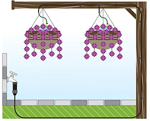 Orbit 56311 Hose End Hanging Basket Watering Kit with Flex-Mist Sprayers