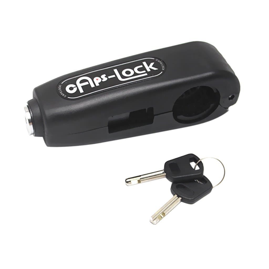 OneQ Motorcycle Lock Scooter/Bicycle/Handlebar Security Lock,Anti-Theft Brake Lever Security Lock, Throttle Grip Lock (Black)
