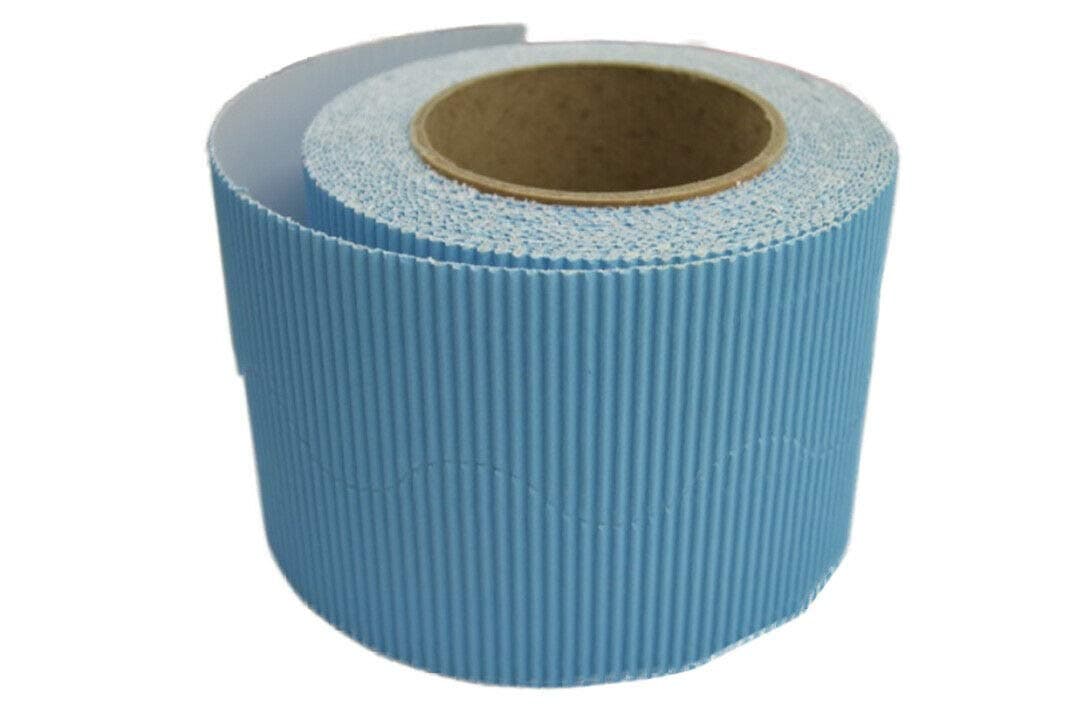 Border Rolls - Scalloped Corrugated Card - Sky Blue