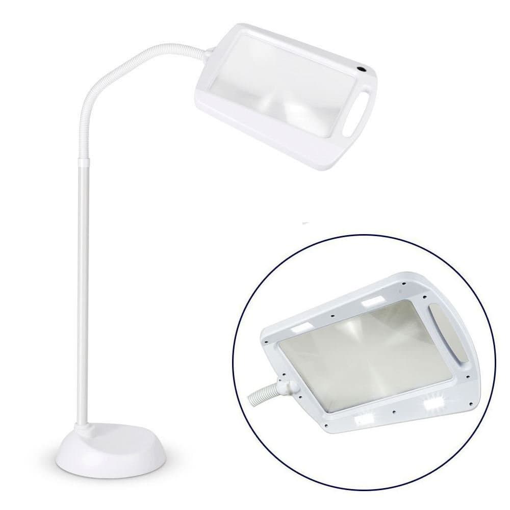 Daylight LED Hobby Craft Reading Floor Standing Magnifier Magnifying Light Lamp