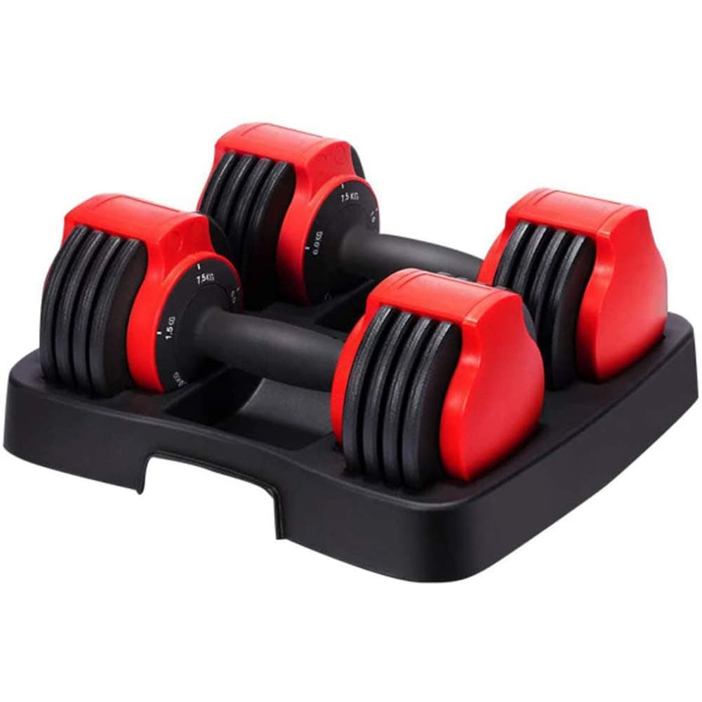 16.5 lbs Adjustable Dumbbells with Fast Adjustable and Weight Plate for Body Workout Home Gym