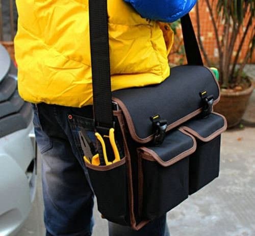 Thicken Oxford Multi Funtional Hardware Toolkit Shoulder Strap Tool Bag Backpack
