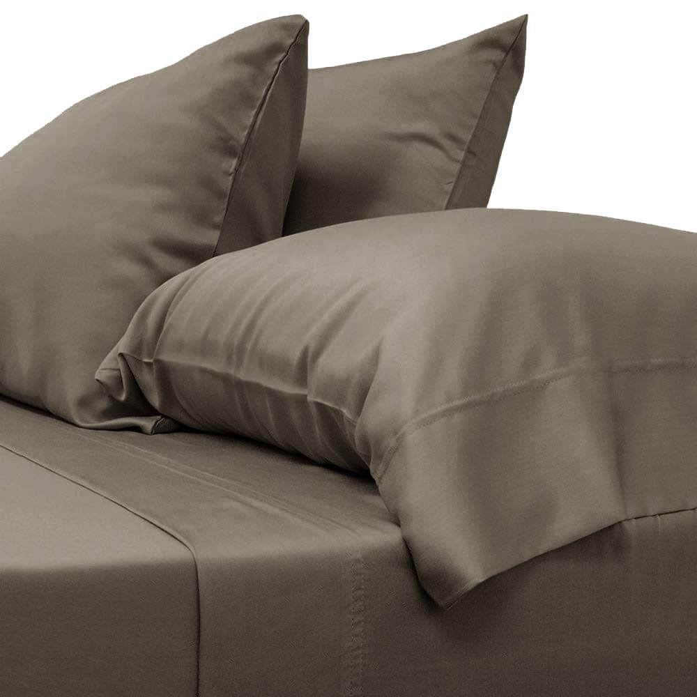 JVIN FAB 100% Cooling Pillow Case |Organic Eco Friendly Softest Cool Pillowcases | Silk Like Soft, Luxury Set of 2 Pillow Cover (Standard/Queen, Size -20" X 30",Grey)