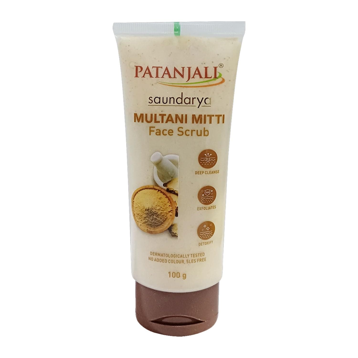 Patanjali Saundarya Multani Mitti フェイススクラブ - 60g