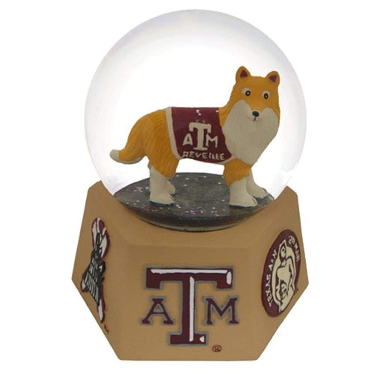 NCAA Texas A&M Aggies University Snow Globe with Logo Image