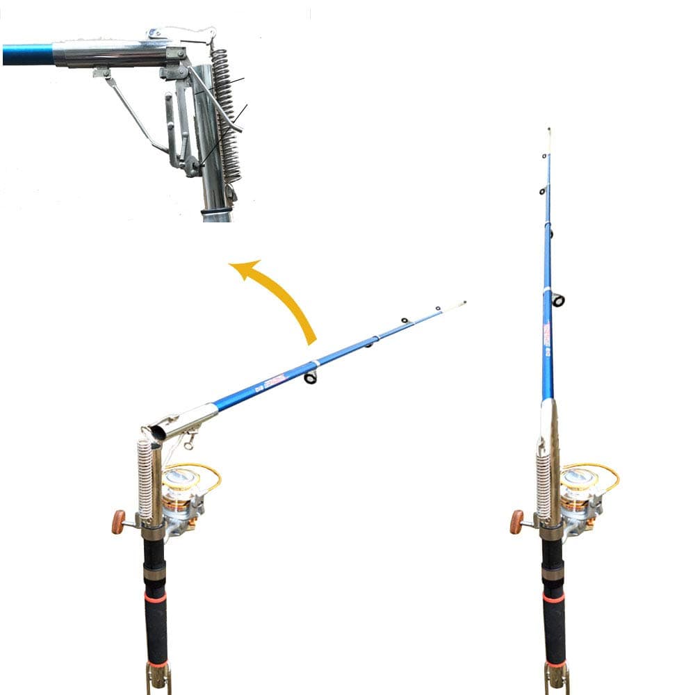 Smart Kingfisher 2.1m Automatic Fishing Rod Bait Biting Will Trigger and Tip-up The Rod to Hook The Fish Automaticaly. Powerful Spring