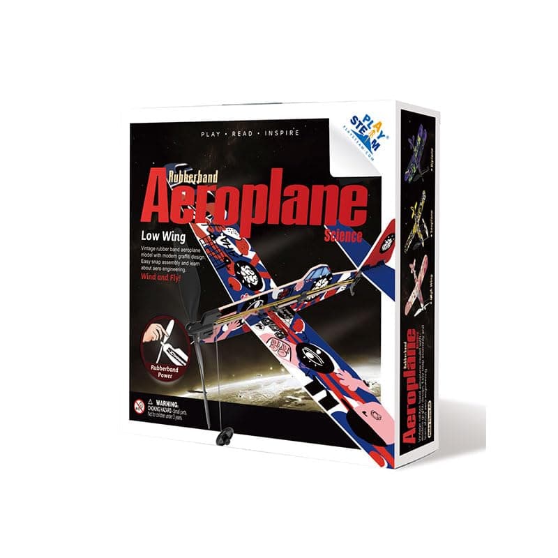 PlaySteam Rubberband Aeroplane - Low wing