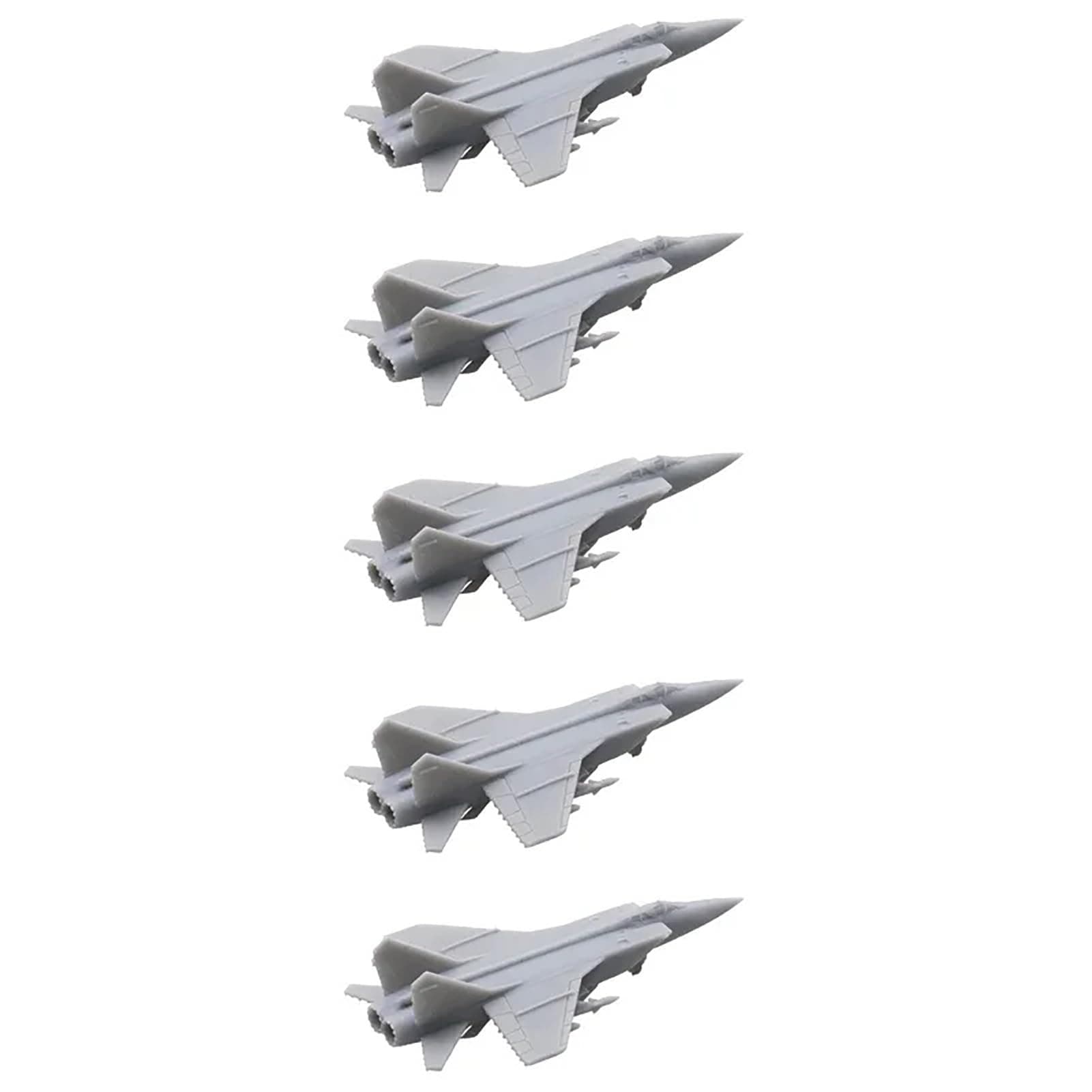 5PCS 1/2000-1/350 Scale DIY Model Aircraft Mig-31 Interceptor Airplane Resin Military Model for DIY Hobby Military Collection(1/2000 (11mm))