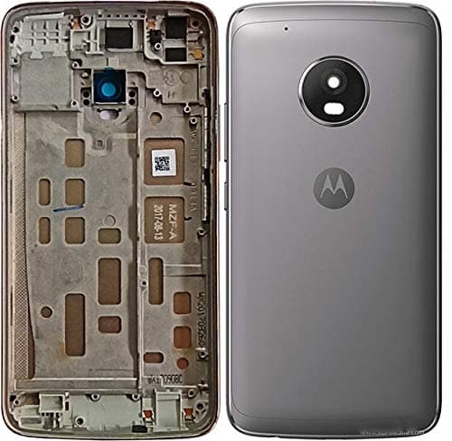 Backer The Brand Replacement Mettel Back Door Housing Cover Panel For Motorola Moto G5 Plus (Xt1685, Xt1687, Xt1684, Xt1686) - Grey