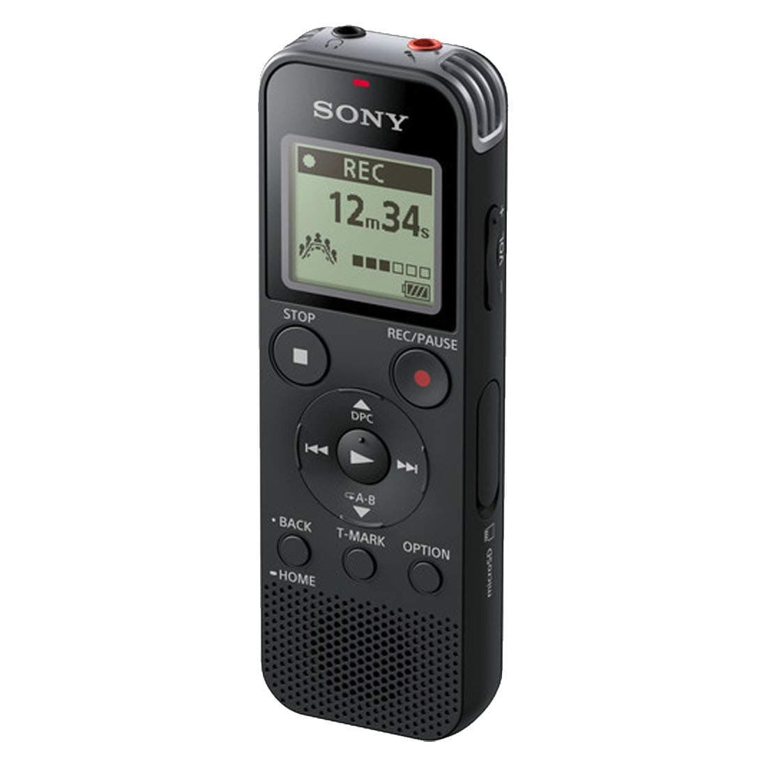 Sony Digital Voice Recorder with Built-in USB - Black, ICD-PX470