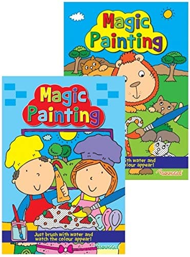 Martello Uk Magic Painting Book - A4, 16 Sheets, Water-Based, Assorted Designs