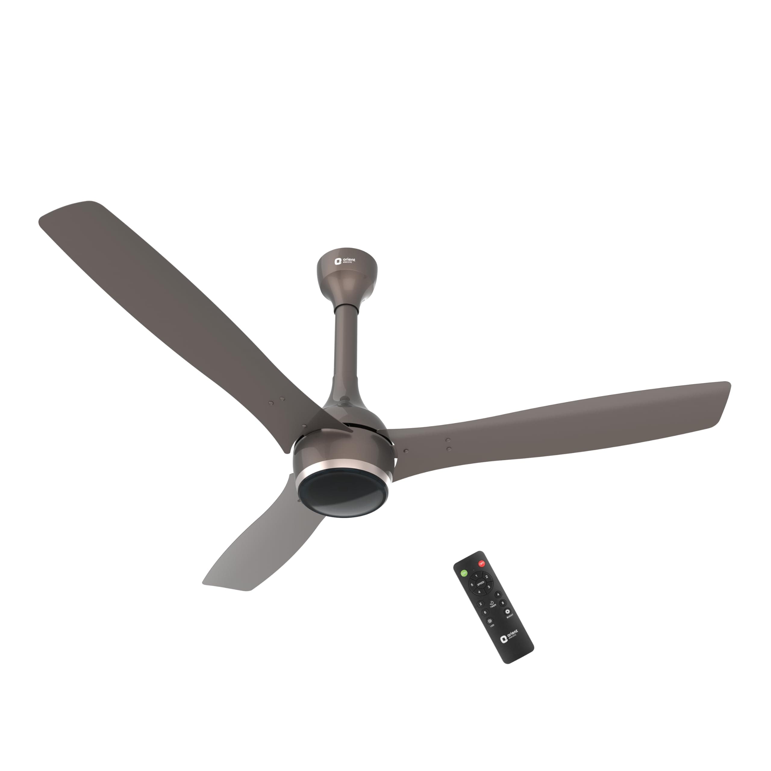- Orient Electric Newly Launched 1200 mm Aeon BLDC PRO, BEE 5-star rated, Anti-Dust Designer Ceiling fan with Remote & 5 yrs Warranty by Orient, Boost mode for High Air Delivery - Magma Grey