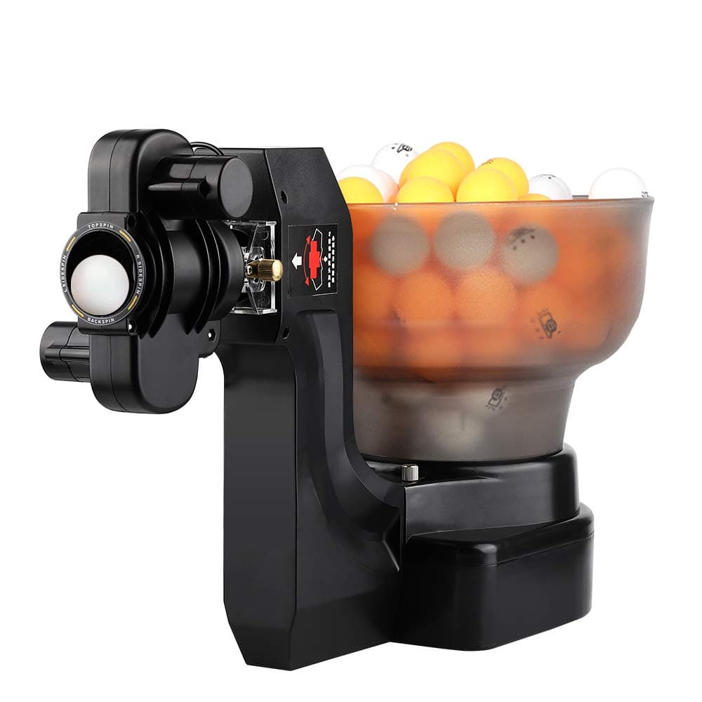 TXHM35 Ping Pong Training Robot Table Tennis Robot Multi-angel Automatic Ping Pong Machine with 36 Different Spin Balls for Practicing Home School Gym