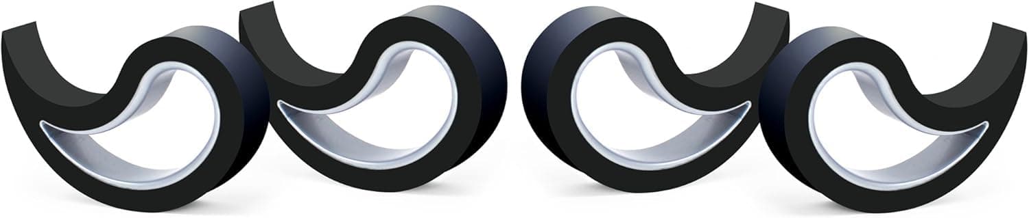 Door and Window Stopper, Multi-Functional Wedge, Convenient Door Hook, Window Clamp, Keep Doors and Windows Open with Ease, Home and Office Accessory, (Black, 4 Pack)